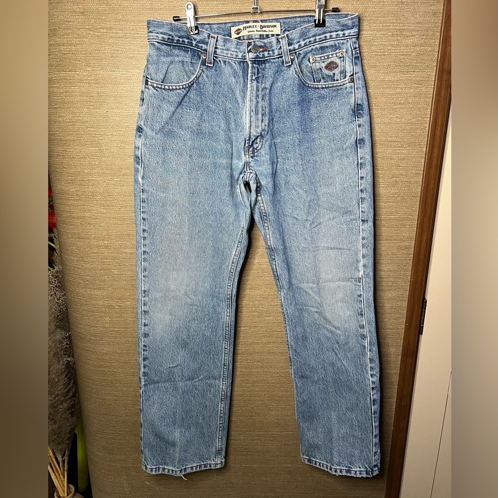 Harley Davidson Jeans Mens 32x32  Straight leg Motorcycle Blue